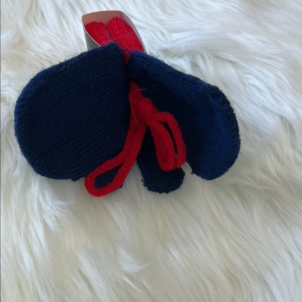 NHL Red and Blue New York Rangers Booties and Mittens